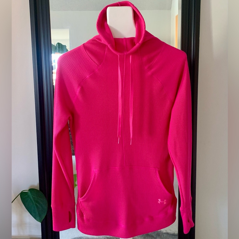 UNDER ARMOUR Pink High Neck Long Sleeve Thermal Shirt